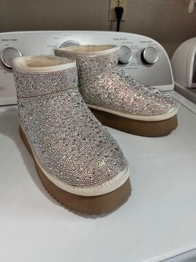 Corky’s Homebody rhinestone booties